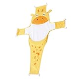 ZUNOXAZ Badewannensitz Einstellbare Rutschfeste Badestütze für Neugeborene mit Süßem Cartoon Design Geeignet für Verschiedene Badewannengrößen Einfach zu Reinigen und Sicher für