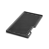 BURNHARD Gusseisen Grillplatte für Gasgrill Fred Serie 41,5 x 23,5 x 2 cm, BBQ Wendeplatte