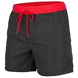 Zagano Adam Lipski Badehose Herren Schwimmhose Badeshorts Lang - Black Schwarz, 5014 Gr. 5XL