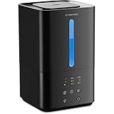 TROTEC Luftbefeuchter B 4 E – Ultraschall Befeuchter mit Aroma-Diffusor – Räume bis 24 m²/ 60 m³, Luftreiniger mit Carbon-Luftfilter, UV-Lampe, schwarz