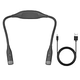 KASFDBMO Verstellbare LED Halslampe, angenehm zu tragen, ABS Textur, geeignet für Buchliebhaber, Bastelbegeisterte, nächtliches Jogging Leselicht