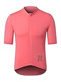 ARSUXEO Pro Radfahren Jersey Männer Kurze Ärmel Ultra-Light Road Bike Jersey Radfahren Top Atmungsaktiv 608 Rosa XL