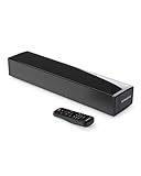 Oakcastle SB40 Soundbar für TV Geräte | Bluetooth Mini Sound Bar | 60W 2.0 TV Lautsprecher für Fernseher | PC Gaming Soundbar | HDMI ARC Sound Bar mit AUX | Inklusive Wandhalterung und Fernbedienung