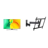 LG 43NANO769QA TV 109 cm (43 Zoll) NanoCell Fernseher & Vogel's Comfort TVM 3445 Schwenkbare TV-Wandhalterung für 32-65 Zoll Fernseher