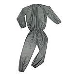 JISADER Sauna-Schwitzanzug, Trainingsanzug für Läufer und Sportler, Damen und Herren, M