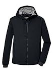 killtec Herren Softshelljacke/Outdoorjacke mit Kapuze KOS 67 MN SFTSHLL JCKT, schwarz blau, S, 42864-000