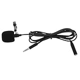 Yardwe Tragbares Mini Lavalier Mikrofon für Smartphones Omnidirektionales Clip Mikrofon mit Geräuschunterdrückung für Klare Audioaufnahmen Kompatibel mit Ios und Geräten