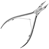 May Profi Nagelzange Edelstahl 13cm – Spitze Eckenzange für Eingewachsene Fußnägel & Dicke Nägel – Präzise Fußpflege Pediküre Zange