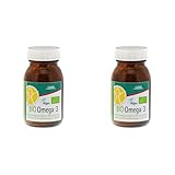 GSE Perillaöl Kapseln, Omega-3 Öl, 90 Tabletten Algenöl ungesättigte Fettsäure, 100% vegan und ohne Zusatzstoffe, BIO-Qualität (Packung mit 2)