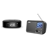 Philips Audio Radiowecker Radio DAB+ Doppelter Alarm & LEICKE tragbares DAB+ Radio mit Bluetooth 5.0 | DAB/DAB+ und UKW Radio