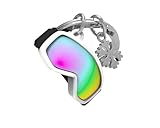 O meta[l]morphose METALMORPHOSE MTM925-05 Schlüsselanhänger Yellow Duck and Baby Silver, mehrfarbig, Einheitsgröße, Skibrille, Mehrfarbig, Einheitsgröße, Skibrille