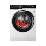 AEG LFR7394O4Q Frontladerwaschmaschine, 9 kg, 1400 U/min, freie Installation, Invertermotor, Schnellprogramm, Selbstdosierer, Dampffunktion, WLAN-Konnektivität, LCD-Display, Schwarz, Klasse A