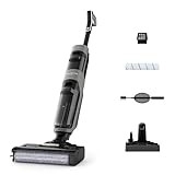 Rowenta X-Clean 4 kabelloser Nass-und Trockenstaubsauger, Selbstreinigungsfunktion, Nass Trockensauger 50min Laufzeit, automatische Schmutzerkennung, Nasssauger mit smartem LED Display, grau GZ5036WO