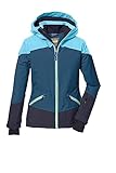 killtec Mädchen Skijacke wasserdicht/Funktionsjacke mit Kapuze und Schneefang KSW 151 GRLS SKI JCKT, dunkel ozean, 128, 41187-000