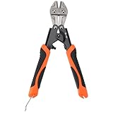 Fafeicy Mini-Bolzenschneider, Federbelasteter Drahtschneider mit Rutschfestem Griff, 8-Zoll-Stahlwerkzeug, Kompaktes Design für Vielseitiges Draht- und Kabelschneiden