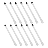 VICASKY 12 Stück Teiliges Ventilverlängerungsset Weiß Kunststoff Reifenventilverlängerung für Auto Motorrad Fahrrad Mountainbike Roller Kompakt Leicht Tragbar Nutzerfreundlich