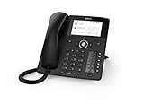 Snom D785 IP Telefon, SIP Tischtelefon Farbe + SmartScreen, 12 SIP-Identitäten, Sensorhakenschalter, Bluetooth, USB, 48 selbstbeschriftende Schlüssel (12 physische), Schwarz, 00004349