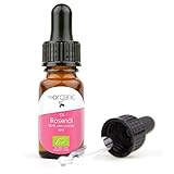 NeoOrganic® Bio Rosenöl (Rosa Damascena) – 5% naturreines ätherisches bio Rosenöl in bio Weingeist, aus dem bulgarischen Rosental – 5ml