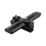 ZMdooreasy Aluminiumlegierung Thin Rip Jig Tischsägenführung Zubehör für schmale Streifenschnitte mit Skalenmessung kompatibel mit Standard-Bandsägenfräser