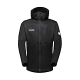 Mammut Ultimate VII SO Hooded Jacket Men | Outdoor Jacke für Herren, Softshelljacke für Sport, Gore-Tex Wanderjacke, Allwetterjacke mit Kapuze, Atmungsaktiv und Winddicht | Schwarz, XL