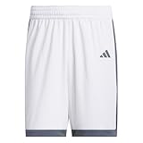 adidas Herren Mens Pulse Speed Bball Short, White/Team Onix, L