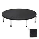 Klmnop Mini-Trampolin-Abdeckung, 101,6 cm, wasserdicht, schützende Fitness-Trampoline, runde Abdeckung, passend für Innen- und Außenbereich, für Erwachsene und Kleinkinder (keine Federabdeckungen