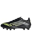 adidas Unisex F50 Club Firm Multi Ground Football Boots Fußballschuhe, Core Black/Iron Metallic/Lucid Lemon, 43 1/3 EU
