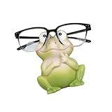 LEADSDGE Eleganter Brillenhalter aus Kunstharz, Frösche, effektiver Brillen-Organizer, Brillenständer für Kinder und Jugendliche