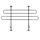 EUROCATCH Universelles Verstellbares Hunde­Gitter für Autos - Breite 90-155 cm & Höhe 75-134 cm - Einfache Montage ohne Bohren - Sicheres Trenngitter für Kofferraum und Hundetransport