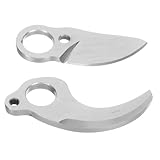 ORFOFE 2 Stück Elektrischer Gartenscheren Ersatzklingen Öffnung Carbonstahl Langlebig Scharf Schnelles Austauschen für Garten Baumschnitt Zubehör