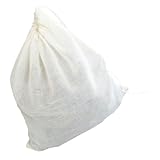 DOITOOL Extra Großer Wiederverwendbarer Obstbeutel mit Kordelzug Feinmaschiger Filterbeutel aus Atmungsaktivem Netzstoff Lebensmittelecht zur Aufbewahrung und Filterung von Früchten