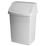 Curver Abfallbehälter Click-It 22,9x18,9x38,1cm in weiß, Plastik, 22.9 x 18.9 x 38.1 cm