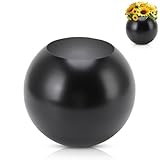 Runde Vase, Nordischer Stil Moderne Edelstahl Blumenvase, Deko Vase Im Runden Design, Elegante Dekovase Für Wohnzimmer, Ball Vase 14cm Black, Blumenvase Für Wohnkultur, Tulpenvase Für Ornament