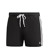 adidas Herren 3 Stripes Badeshorts, Black/White, XL