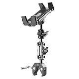 Mxshc Laufband Tablet Halterung - Lenker Tablet Klemmhalterung,Verstellbarer Mikrofonständer Für Home Workout Indoor Cycling Videoanrufe Nachrichtenlesen - Indoor Fitness