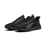 PUMA Unisex Flyer LITE 3 Straßen-Laufschuh, Black Black Silver, 42.5 EU