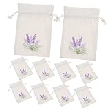 Toyvian 10 Stück Beutelbeutel Getrocknete Lavendelsäckchen Musselin Kräuterschrank Ersatz Schlaf Duftend Kleine Aromatherapie Säckchen Getrockneter Lavendel Wiederverwendbare
