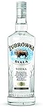 ŻUBRÓWKA BIAŁA Vodka (1 x 700 ml), polnischer Vodka mit der Kraft des Bisons, kristallklarer Vodka aus den Wäldern Polens, ideal für Cocktails und Longdrinks, Polens meistverkaufter Vodka, 37,5 % Alk.