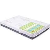 PEKITAS Matratze für Kinderbett, 48 x 78 cm, Dicke 8 cm, Hybrid, wendbar, doppelseitig, abnehmbarer Bezug, waschbar, Härte, robust, atmungsaktiv, Anti-Erstickung, Kinderbett, Babybett