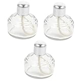 Ciieeo 3 Stück Alkohollampe Werkzeug Brenner Lampe Ausrüstung für Laborexperimente Spiritusheizung drinnen Alkoholerhitzer zur Verwendung in Innenräumen Alkoholbrenner mit Docht Glas