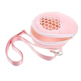 Toddmomy Hamster-Umhängetasche Chinchilla Reisebeutel Tragetasche für Kleintiere Kleintier Reisebeutel Weiche Tiertragetasche Haustier Tragehilfe Hasen-Reiseträger Frettchenträger Samt Rosa