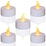 TEECOO Teelichter, LED Kerzen flackernde flammenlose Kerzen, 24-Pack realistische batteriebetriebene gefälschte Kerze