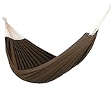 Kronenburg Mehrpersonenhängematte 210 x 150 cm, Belastbarkeit bis 300 kg – Indoor & Outdoor Hängematte Braun - Farb- und Modellwahl