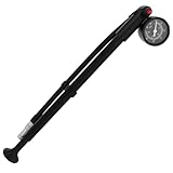 Dämpferpumpe 300 PSI Fahrradpumpe mit Manometer, 360° Drehbarer Schlauch, Mini Federgabelpumpe Fahrrad Stoßdämpfer Pumpe für Fahrräder, Motorräder, Elektrofahrzeuge