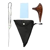 Toddmomy 1 Satz Ocarina aus Hochwertigem Bone China C Dur Ocarina für Anfänger Lehrbuch Tragetasche und Schnur Langlebiges Musikinstrument mit Ergonomischem Design und Präzisen