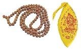 Big Rudraksha Mala Gebetsperlen, natürlich, original, Himalaya, Moksh, spirituell, spirituell, natürlich, Mala, energetisiert und glücksverheißend, Mala, Rudraksha, Samen-Gebetsperlen, Größe 9 mm,