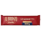 Barilla Pasta Al Bronzo Spaghetti 500g I Nudeln aus Bronze-Formen, Saucenhaftung auf die italienische Art, 100% hochwertiger Hartweizen verleiht den vollmundigen Geschmack
