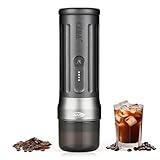 IKAPE KAPO K2 Tragbare Espressomaschine mit 51-mm-Bodenlosem Siebträger, elektrische Kaffeemaschine mit 20 Bar Druck, ideal für Zuhause, Reisen und Camping.