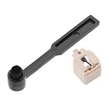 Beaupretty Plattenspieler Nadelreiniger Satz mit Antistatischer Vinyl Schallplattenbürste und Weicher Samtbürste Universelles Reinigungstool für Tonabnehmer und Vinyl Alben
