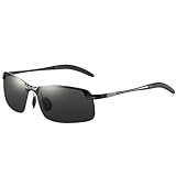 Generisch Übergangs-Sicherheitsbrille | Übergangs-Sonnenbrillen für Herren,UV400 Schutz Blendfreie Outdoor Brille Für Radfahren Autofahren Wandern Golf Sportbrille